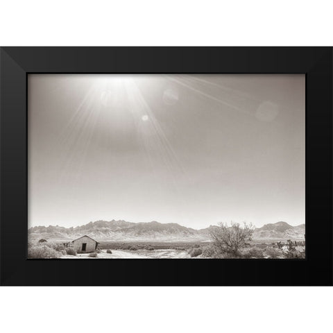Southwestern Sun Black Modern Wood Framed Art Print by Larson, Nathan