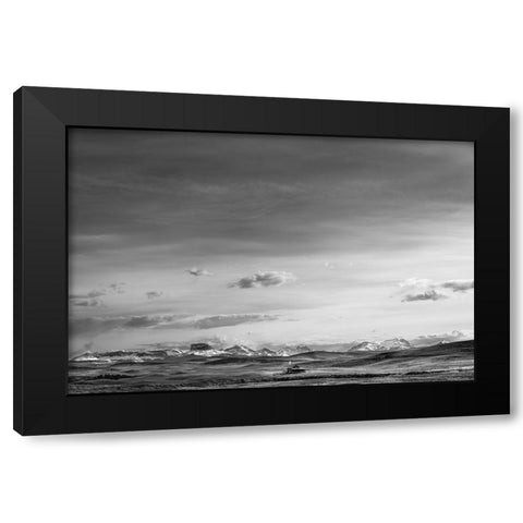 Mountain Cabin I Black Modern Wood Framed Art Print by Larson, Nathan