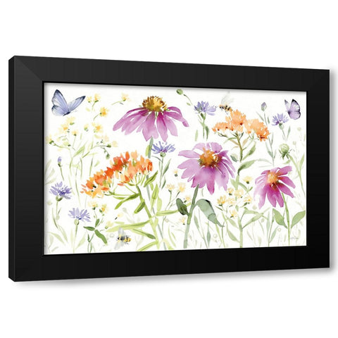 Wild for Wildflowers I Black Modern Wood Framed Art Print by Pete, Katrina