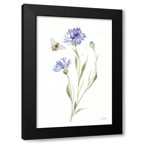 Wild for Wildflowers III Black Modern Wood Framed Art Print by Pete, Katrina