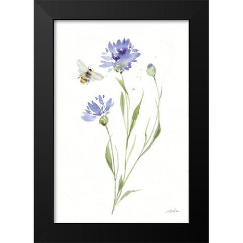Wild for Wildflowers III Black Modern Wood Framed Art Print by Pete, Katrina