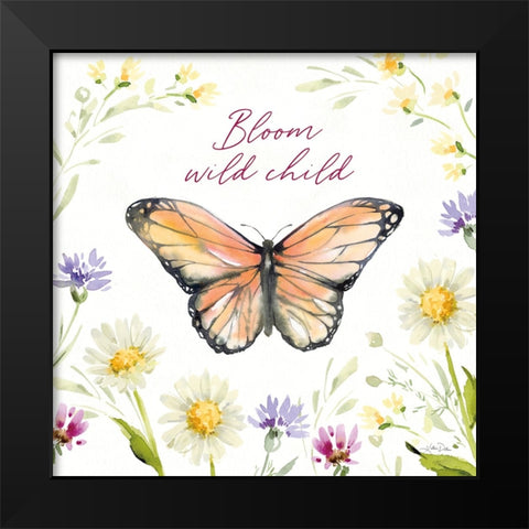 Wild for Wildflowers VI Black Modern Wood Framed Art Print by Pete, Katrina