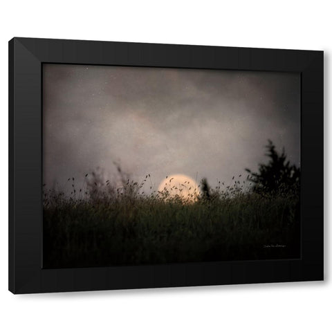 The Prairie Moon Black Modern Wood Framed Art Print by Van Swearingen, Debra