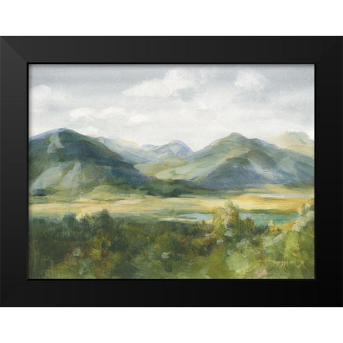 Gateway Realm Black Modern Wood Framed Art Print by Nai, Danhui