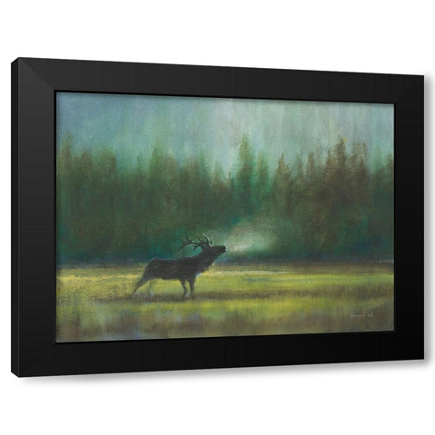 Voice of the Wild Black Modern Wood Framed Art Print with Double Matting by Nai, Danhui