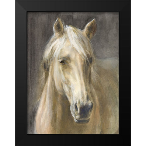 Palomino Black Modern Wood Framed Art Print by Nai, Danhui