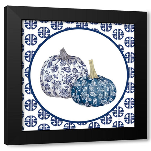 Autumn Harvest IV Chinoiserie Black Modern Wood Framed Art Print by Urban, Mary