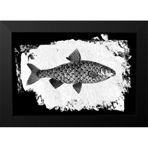 Fish I Black Modern Wood Framed Art Print by Adams, Sarah