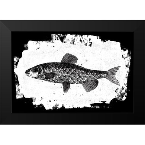 Fish II Black Modern Wood Framed Art Print by Adams, Sarah