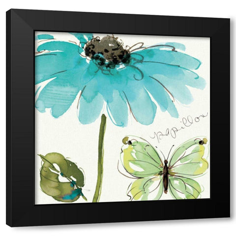 Morning Dew I Black Modern Wood Framed Art Print by Pela Studio
