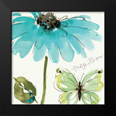 Morning Dew I Black Modern Wood Framed Art Print by Pela Studio
