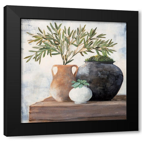 Calm Still Life Dark II Black Modern Wood Framed Art Print by Purinton, Julia