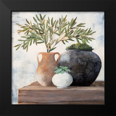Calm Still Life Dark II Black Modern Wood Framed Art Print by Purinton, Julia