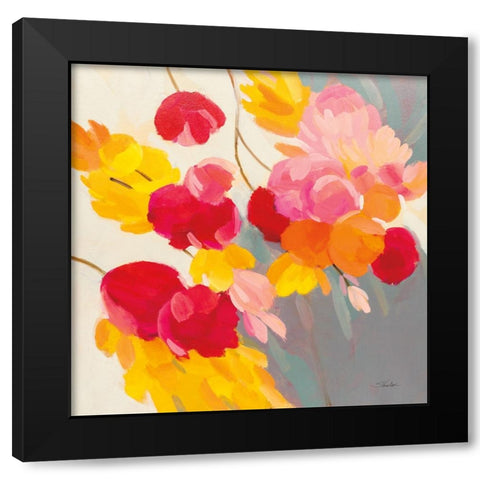 Magenta Bloom II Black Modern Wood Framed Art Print by Vassileva, Silvia