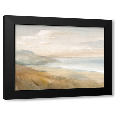 Misty on the Headlands Black Modern Wood Framed Art Print with Double Matting by Nai, Danhui