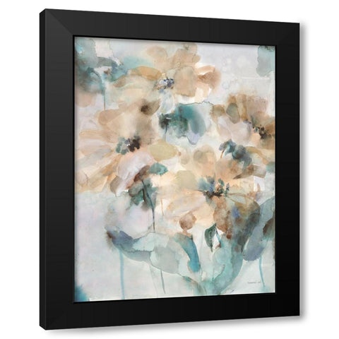 Sensation III Black Modern Wood Framed Art Print with Double Matting by Nai, Danhui