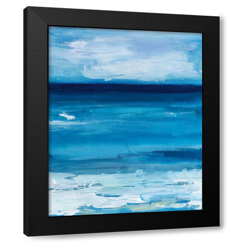 Ocean Life Black Modern Wood Framed Art Print by Munger, Pamela