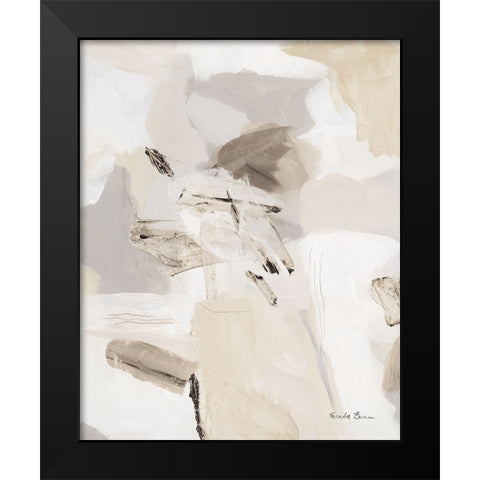 Muted I Black Modern Wood Framed Art Print by Zaman, Farida