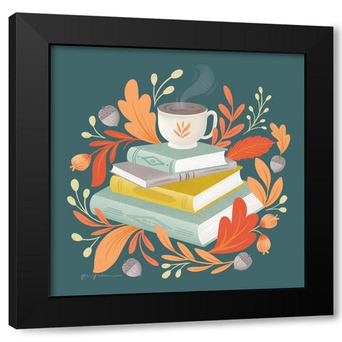 Sweater Weather V Black Modern Wood Framed Art Print by Graham, Gia