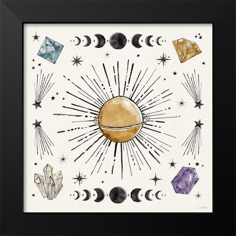Mystic Moon VII Black Modern Wood Framed Art Print by Tavoletti, Anne