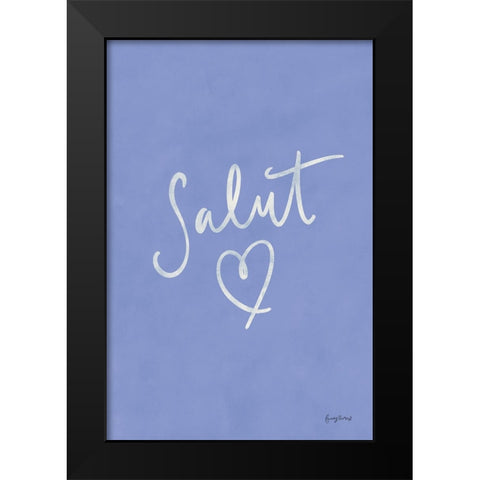 French Phrases I Black Modern Wood Framed Art Print by Thorns, Becky