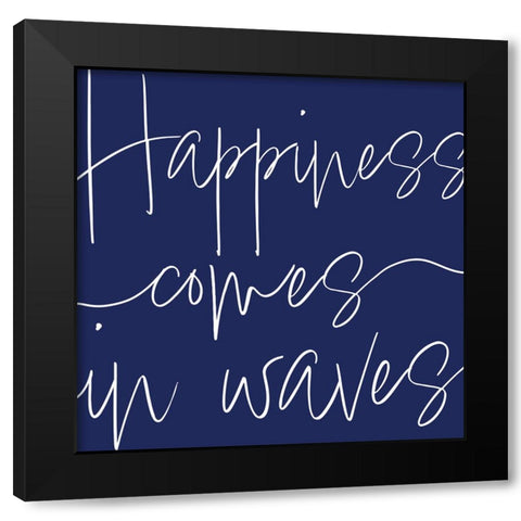 By the Beach IV Black Modern Wood Framed Art Print with Double Matting by Adams, Sarah