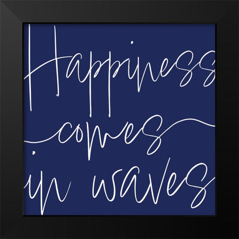 By the Beach IV Black Modern Wood Framed Art Print by Adams, Sarah