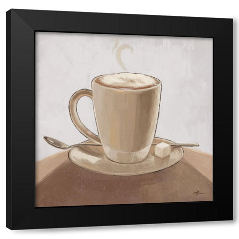 Coffee and Co IV Neutral Black Modern Wood Framed Art Print by Penner, Janelle