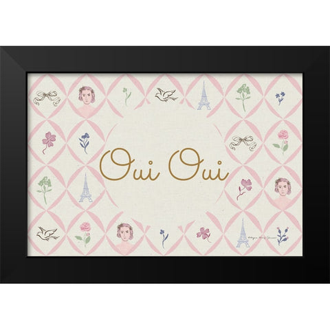 French Garden IV Black Modern Wood Framed Art Print by Kucwaj-Tybur, Kasia