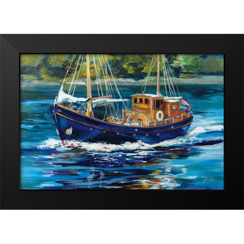 Heading to the Show Black Modern Wood Framed Art Print by Vertentes, Jeanette