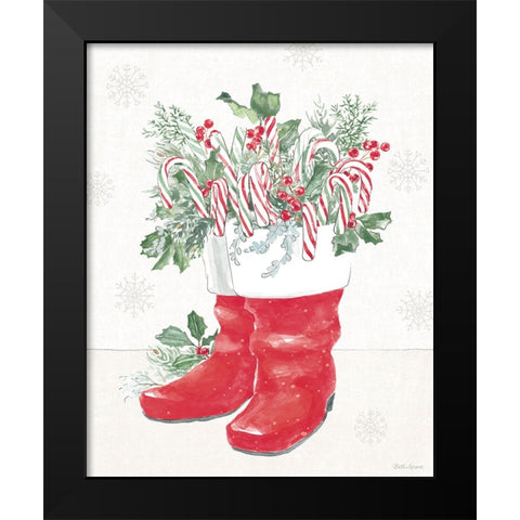 Christmas Charm III Black Modern Wood Framed Art Print by Grove, Beth