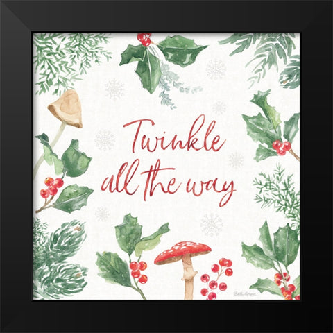 Christmas Charm VIII Black Modern Wood Framed Art Print by Grove, Beth