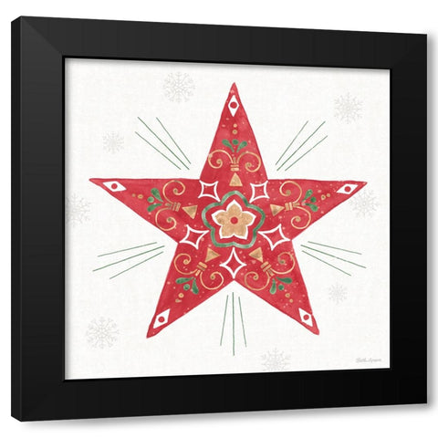 Christmas Charm XI Black Modern Wood Framed Art Print by Grove, Beth