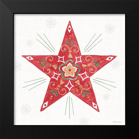 Christmas Charm XI Black Modern Wood Framed Art Print by Grove, Beth