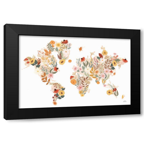Autumn Meadow World Black Modern Wood Framed Art Print by Marshall, Laura