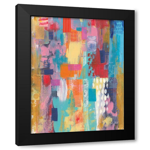 Confetti I Black Modern Wood Framed Art Print with Double Matting by Prahl, Courtney