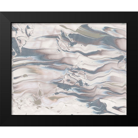 Marbling V Neutral Black Modern Wood Framed Art Print by Rhue, Piper