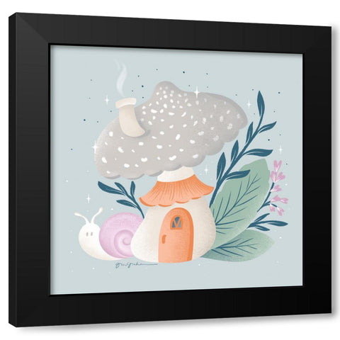 Fantastic Fungi VII Black Modern Wood Framed Art Print with Double Matting by Graham, Gia