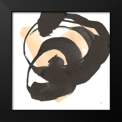 Black and Cream II Black Modern Wood Framed Art Print by Paschke, Chris