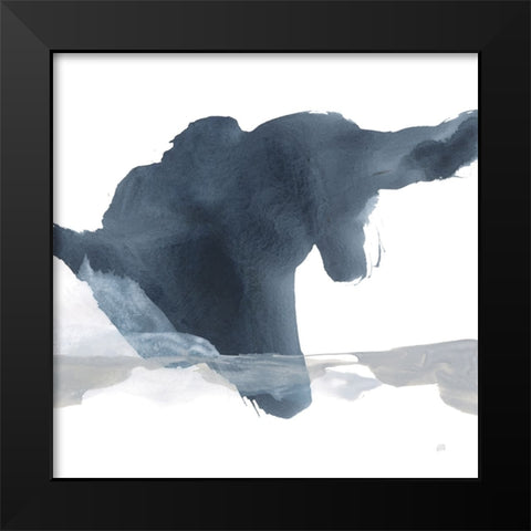 Abstracted Coastal II Black Modern Wood Framed Art Print by Paschke, Chris