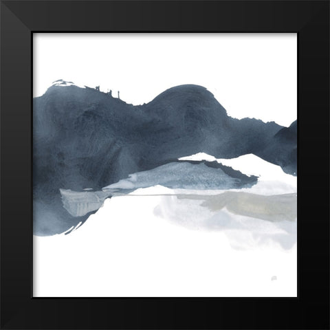 Abstracted Coastal III Black Modern Wood Framed Art Print by Paschke, Chris