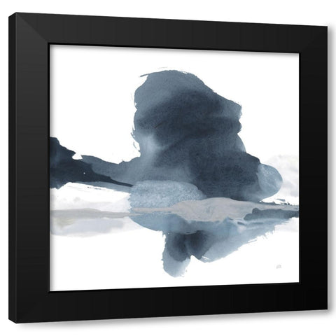 Abstracted Coastal IV Black Modern Wood Framed Art Print by Paschke, Chris