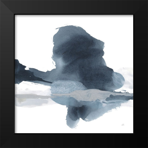 Abstracted Coastal IV Black Modern Wood Framed Art Print by Paschke, Chris