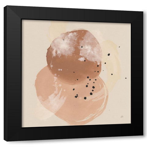 Boho I Black Modern Wood Framed Art Print with Double Matting by Paschke, Chris