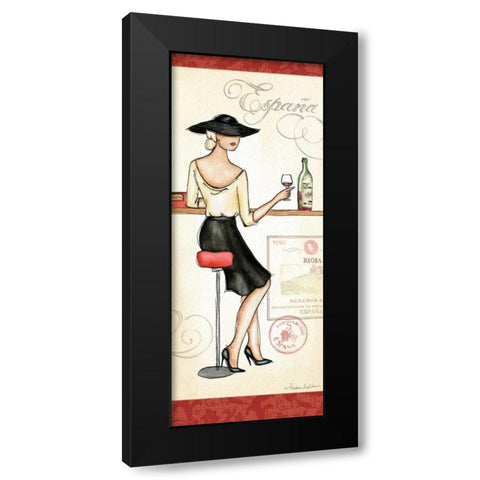 Wine Event I Black Modern Wood Framed Art Print with Double Matting by Laliberte, Andrea