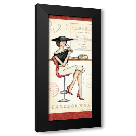 Wine Event II Black Modern Wood Framed Art Print with Double Matting by Laliberte, Andrea