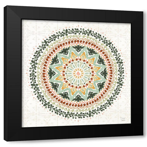 Floral Chic VIII Black Modern Wood Framed Art Print with Double Matting by June, Dina