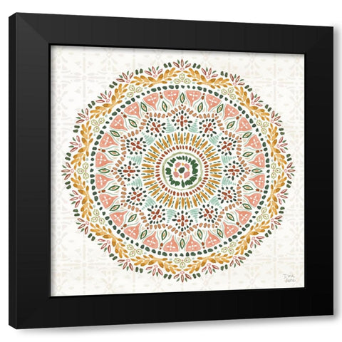 Floral Chic IX Black Modern Wood Framed Art Print with Double Matting by June, Dina