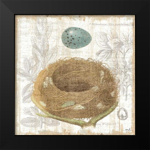 Botanical Nest III Black Modern Wood Framed Art Print by Hershey, Moira