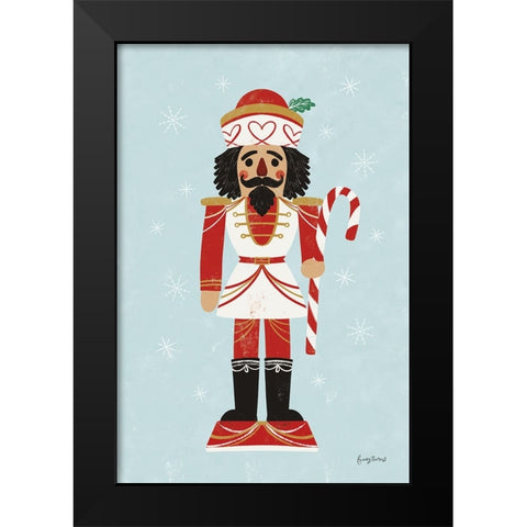 Holiday Cheer Nutcrackers III Black Modern Wood Framed Art Print by Thorns, Becky